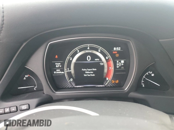 2021 Lexus LS 500 with VIN JTHD51FF2M5014610, listed as a Copart auction lot 73633494 with 91,444 mi miles and Salvage title. Bid and sale history available at DreamBid. Image 9.