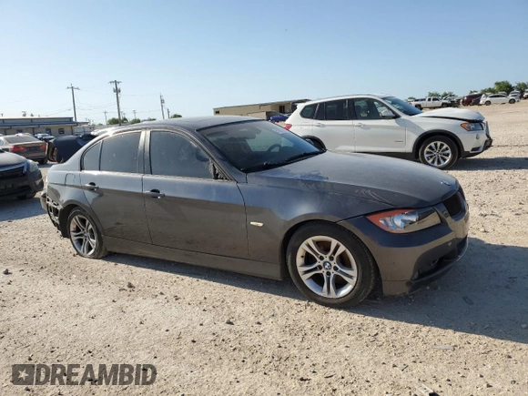 2008 BMW 3 Series 328i with VIN WBAVC53578FZ88885, listed as a Copart auction lot 51967275 with 136,934 mi miles and Salvage title. Bid and sale history available at DreamBid. Image 4.