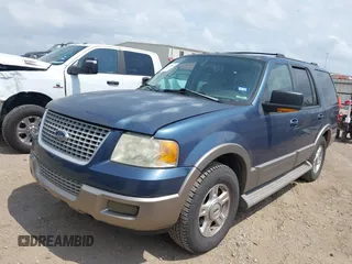 2003 Ford Expedition Eddie Bauer z VIN 1FMRU17W33LC46079, wystawiony jako IAAI lot #42157562 z przebiegiem 235 209 mil mil oraz . Historia ofert i sprzedaży dostępna na DreamBid. Obrazek 2.
