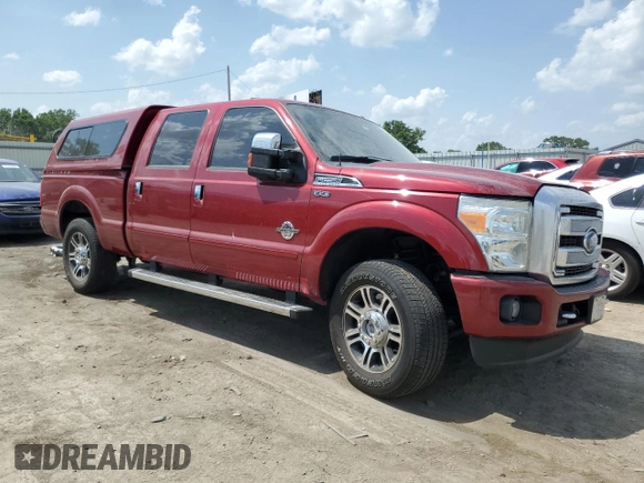 2014 Ford F-250 XL with VIN 1FT7W2BT8EEB51260, listed as a Copart auction lot 57473635 with 307,390 mi miles and Salvage title. Bid and sale history available at DreamBid. Image 4.