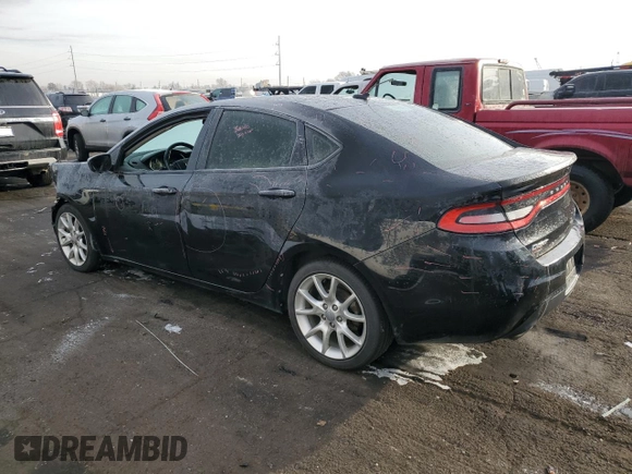 2013 Dodge Dart SXT with VIN 1C3CDFBHXDD202502, listed as a Copart auction lot 45672525 with 103,714 mi miles and Salvage Title. Bid and sale history available at carsss.com. Image 2.