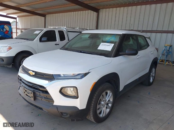 2022 Chevrolet TrailBlazer LS with VIN KL79MMS25NB103375, listed as a IAAI auction lot 41951017 with 101,133 mi miles. Bid and sale history available at carsss.com. Image 13.