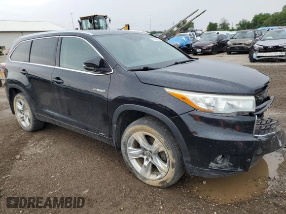 2016 Toyota Highlander Hybrid Limited with VIN 5TDDCRFH1GS013874, listed as a Copart auction lot 61328084 with 93,891 mi miles and Salvage Title. Bid and sale history available at carsss.com. Image 4.