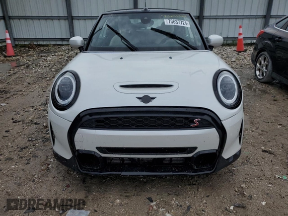 2023 MINI Convertible Cooper S with VIN WMW43DL0XP3R09574, listed as a Copart auction lot 73637724 with Not provided miles and Non repairable. Bid and sale history available at DreamBid. Image 5.