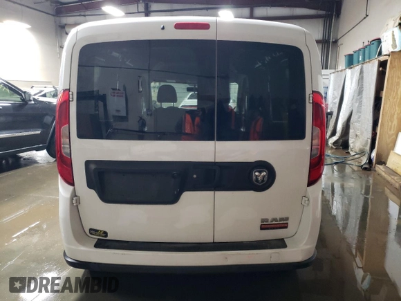 2017 Ram ProMaster City Cargo Tradesman SLT with VIN ZFBERFBB4H6E77185, listed as a Copart auction lot 37793674 with 87,290 mi miles and Salvage Title. Bid and sale history available at DreamBid. Image 6.