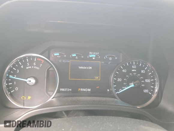 2020 Ford Expedition Max Platinum with VIN 1FMJK1MT5LEA06551, listed as a Copart auction lot 42459445 with 99,637 mi miles and Salvage title. Bid and sale history available at DreamBid. Image 9.