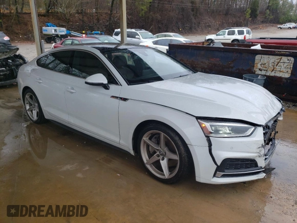 2018 Audi A5 Sportback Premium Plus with VIN WAUENCF57JA010545, listed as a Copart auction lot 42618524 with 72,823 mi miles. Bid and sale history available at carsss.com. Image 4.