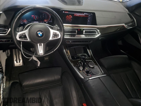 2021 BMW X5 sDrive40i with VIN 5UXCR4C09M9F61659, listed as a Copart auction lot 58670335 with Not provided miles and Salvage title. Bid and sale history available at DreamBid. Image 8.