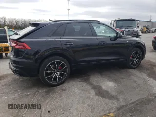 2020 Audi Q8 Premium Plus with VIN WA1EVAF1XLD001273, listed as a Copart auction lot 84743164 with 78,025 mi miles and Salvage title. Bid and sale history available at DreamBid. Image 3.
