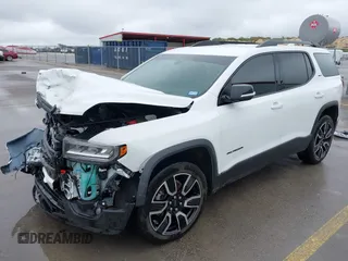2021 GMC Acadia SLT with VIN 1GKKNML44MZ166673, listed as a IAAI auction lot 41906468 with 95,498 mi miles. Bid and sale history available at carsss.com. Image 2.