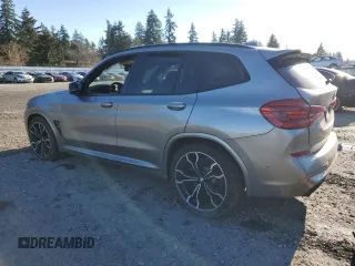 2020 BMW X3 M Competition with VIN 5YMTS0C06LLA57643, listed as a Copart auction lot 41712765 with 0 mi miles and Salvage Title. Bid and sale history available at carsss.com. Image 2.