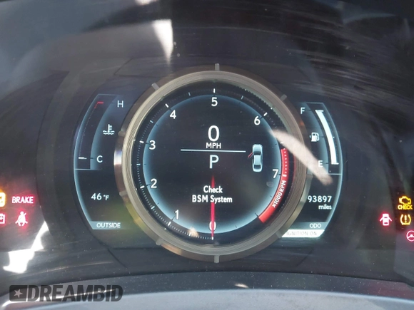 2015 Lexus IS 350 with VIN JTHCE1D21F5005590, listed as a IAAI auction lot 41805032 with 93,897 mi miles and . Bid and sale history available at DreamBid. Image 7.