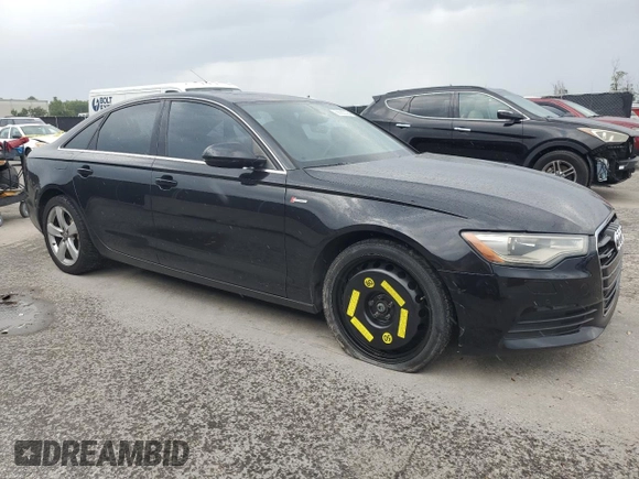 2012 Audi A6 Premium Plus with VIN WAUGGAFC4CN148934, listed as a Copart auction lot 56935325 with 113,050 mi miles and Non repairable. Bid and sale history available at DreamBid. Image 4.
