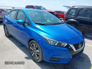 2021 Nissan Versa SV with VIN 3N1CN8EV7ML884466, listed as a IAAI auction lot 39870934 with 31,788 mi miles. Bid and sale history available at carsss.com. Image 1.