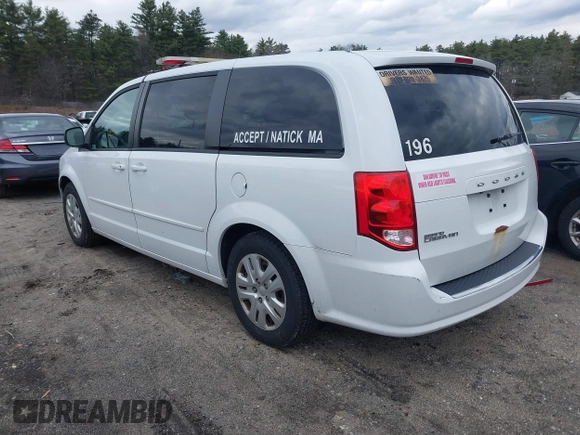 2015 Dodge Grand Caravan SE with VIN 2C4RDGBG2FR714404, listed as a IAAI auction lot 41860254 with 212,599 mi miles and . Bid and sale history available at DreamBid. Image 3.