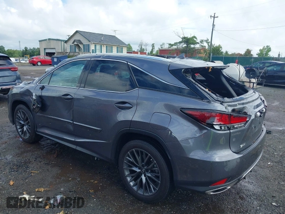 2021 Lexus RX 350 F Sport with VIN 2T2YZMDA4MC299745, listed as a IAAI auction lot 42639586 with 36,643 mi miles and . Bid and sale history available at DreamBid. Image 3.