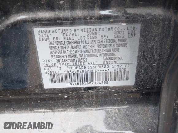 2021 Nissan Sentra SR z VIN 3N1AB8DV8MY306722, wystawiony jako IAAI lot #41954174 z przebiegiem 73 473 mil mil oraz . Historia ofert i sprzedaży dostępna na DreamBid. Obrazek 9.