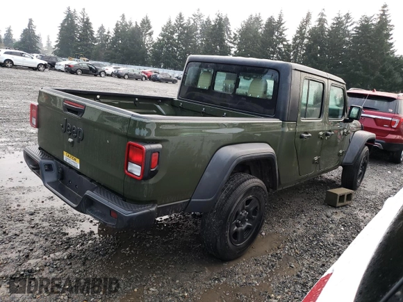 2022 Jeep Gladiator Willys with VIN 1C6HJTAG5NL112545, listed as a Copart auction lot 87320534 with 13,723 mi miles and Salvage title. Bid and sale history available at DreamBid. Image 3.