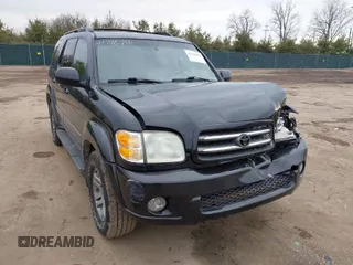 2003 Toyota Sequoia Limited with VIN 5TDBT48A23S164548, listed as a IAAI auction lot 41716216 with 224,658 mi miles and . Bid and sale history available at DreamBid. Image 1.