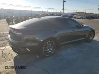 2022 Kia Stinger GT1 with VIN KNAE45LCXN6106633, listed as a Copart auction lot 82235434 with 72,786 mi miles and Salvage Title. Bid and sale history available at DreamBid. Image 3.