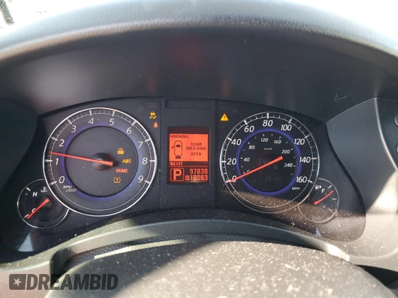 2010 Infiniti EX Journey with VIN JN1AJ0HR3AM755208, listed as a Copart auction lot 70825834 with 97,838 mi miles and Salvage Title. Bid and sale history available at carsss.com. Image 9.
