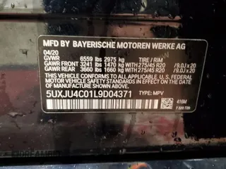 2020 BMW X5 M50i with VIN 5UXJU4C01L9D04371, listed as a Copart auction lot 49628425 with 78,252 mi miles and Salvage Title. Bid and sale history available at DreamBid. Image 14.