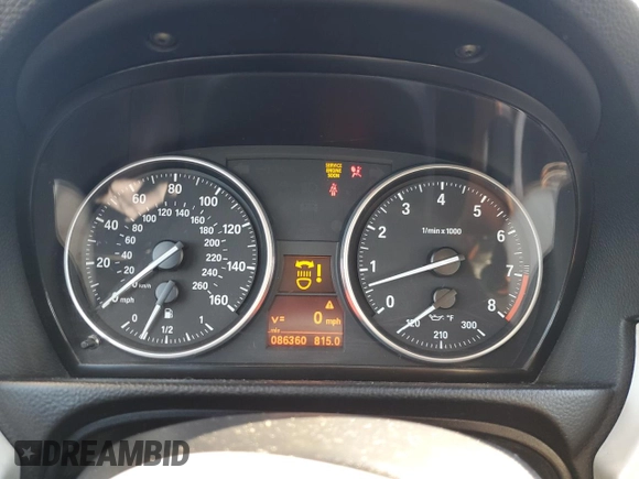 2007 BMW 3 Series 335i with VIN WBAWB73517P023029, listed as a Copart auction lot 85694814 with 86,360 mi miles and Salvage Title. Bid and sale history available at DreamBid. Image 9.