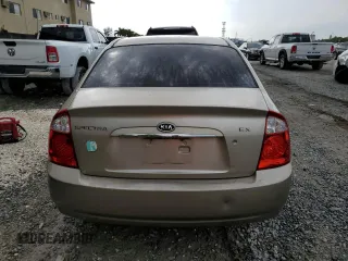 2006 Kia Spectra EX with VIN KNAFE121465238207, listed as a Copart auction lot 45762324 with 135,860 mi miles and Non Repairable. Bid and sale history available at carsss.com. Image 6.