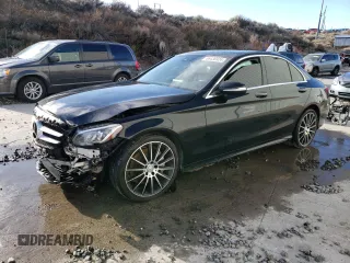 2015 Mercedes-Benz C-Class C 400 with VIN 55SWF6GB3FU016012, listed as a Copart auction lot 86436924 with 112,155 mi miles and Salvage Title. Bid and sale history available at carsss.com. Image 1.