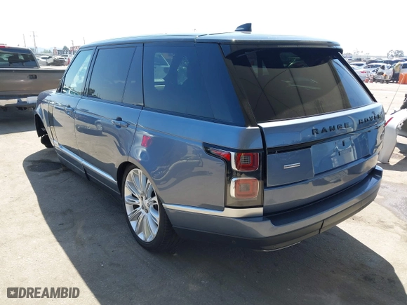 2019 Land Rover Range Rover with VIN SALGS5RE8KA563002, listed as a IAAI auction lot 41977296 with 1 mi miles. Bid and sale history available at carsss.com. Image 3.