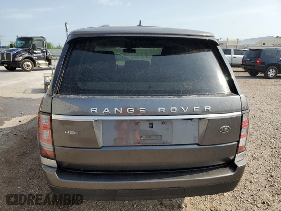 2016 Land Rover Range Rover HSE with VIN SALGS2VF7GA254173, listed as a Copart auction lot 54421575 with 49,487 mi miles and Clean title. Bid and sale history available at DreamBid. Image 6.