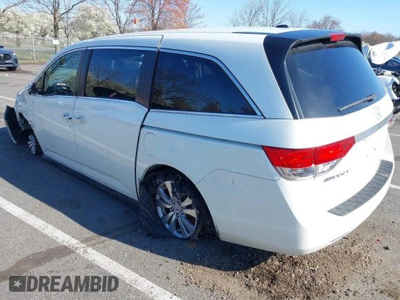 2014 Honda Odyssey EX-L with VIN 5FNRL5H65EB012528, listed as a IAAI auction lot 41951424 with 161,832 mi miles and . Bid and sale history available at DreamBid. Image 3.