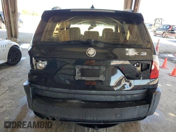 2005 BMW X3 3.0i with VIN WBXPA93435WD14234, listed as a Copart auction lot 46112025 with 114,353 mi miles and Salvage title. Bid and sale history available at DreamBid. Image 6.