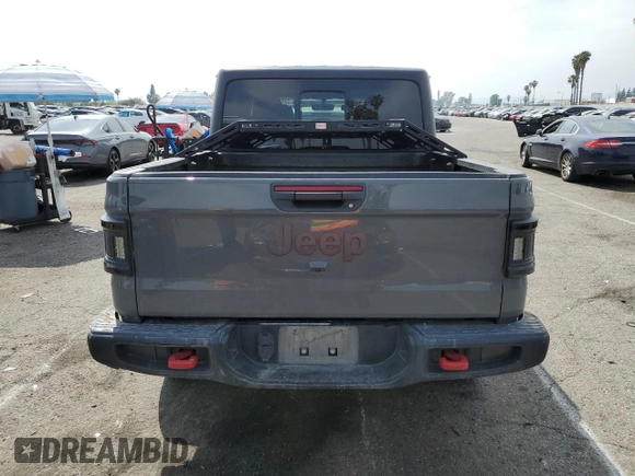 2022 Jeep Gladiator Rubicon with VIN 1C6JJTBG5NL149501, listed as a Copart auction lot 53029565 with 46,151 mi miles and Salvage title. Bid and sale history available at DreamBid. Image 6.
