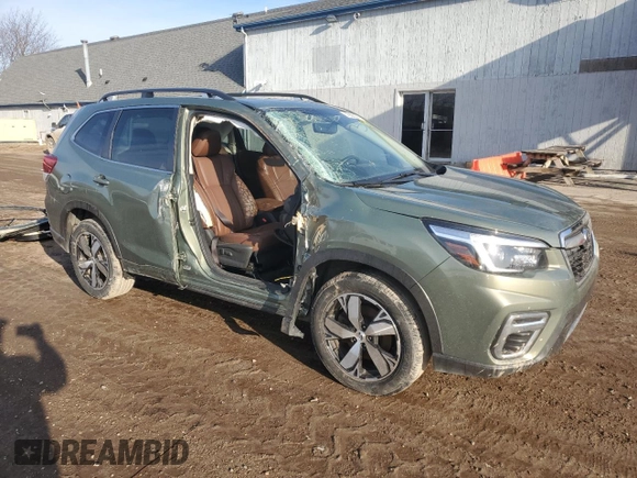 2021 Subaru Forester Touring with VIN JF2SKAXCXMH455035, listed as a Copart auction lot 49880085 with 72,097 mi miles and Salvage Title. Bid and sale history available at carsss.com. Image 4.
