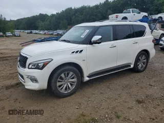 2016 Infiniti QX80 with VIN JN8AZ2NC5G9400686, listed as a Copart auction lot 66276234 with 218,276 mi miles and Clean Title. Bid and sale history available at carsss.com. Image 1.