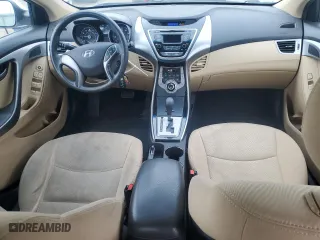 2013 Hyundai Elantra GLS PZEV with VIN 5NPDH4AE9DH455000, listed as a Copart auction lot 50591245 with 34,308 mi miles and Salvage Title. Bid and sale history available at carsss.com. Image 8.