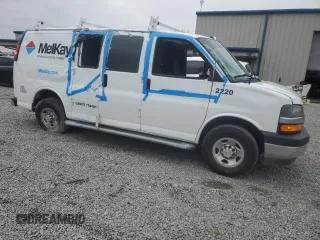 2022 Chevrolet Express Cargo with VIN 1GCWGAFP0N1177570, listed as a Copart auction lot 54801965 with 36,636 mi miles and Salvage title. Bid and sale history available at DreamBid. Image 4.
