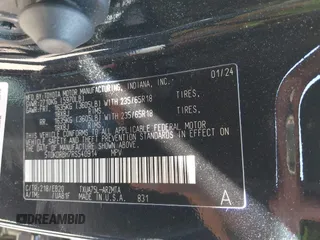 2024 Toyota Highlander LE with VIN 5TDKDRBH7RS540914, listed as a IAAI auction lot 42552324 with 20,487 mi miles and . Bid and sale history available at DreamBid. Image 9.