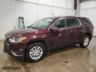 2018 Chevrolet Traverse LT Cloth with VIN 1GNEVGKW9JJ254228, listed as a Copart auction lot 45327325 with 115,611 mi miles and Salvage Title. Bid and sale history available at carsss.com. Image 1.