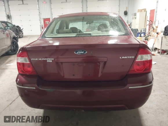 2005 Ford Five Hundred Limited with VIN 1FAFP28195G107776, listed as a IAAI auction lot 41950026 with 114,838 mi miles. Bid and sale history available at carsss.com. Image 16.
