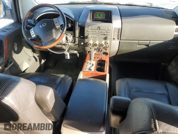 2004 Infiniti QX56 with VIN 5N3AA08C64N811684, listed as a Copart auction lot 87971055 with 214,795 mi miles and Salvage Title. Bid and sale history available at carsss.com. Image 8.