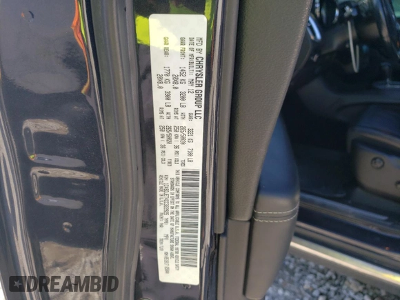 2012 Dodge Durango Citadel with VIN 1C4SDJET4CC322925, listed as a Copart auction lot 57770125 with 223,923 mi miles and Salvage title. Bid and sale history available at DreamBid. Image 14.