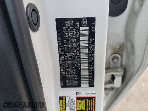 2025 Toyota Camry LE z VIN 4T1DAACK4SU058976, wystawiony jako Copart lot #55153145 z przebiegiem 18 584 mil mil oraz Szkoda całkowita • Salvage title. Historia ofert i sprzedaży dostępna na DreamBid. Obrazek 12.