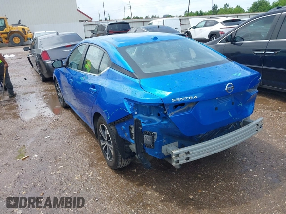 2022 Nissan Sentra SV with VIN 3N1AB8CV8NY256729, listed as a IAAI auction lot 42104783 with 43,792 mi miles. Bid and sale history available at carsss.com. Image 3.