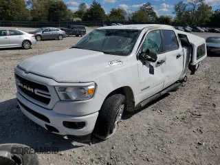 2022 Ram 1500 Tradesman with VIN 1C6SRFGT0NN269943, listed as a Copart auction lot 76373904 with 59,511 mi miles and Salvage title. Bid and sale history available at DreamBid. Image 1.