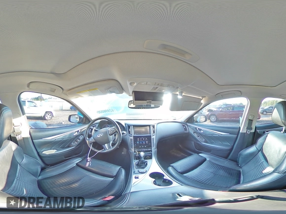 2015 Infiniti Q50 Sport with VIN JN1BV7AR2FM414563, listed as a Copart auction lot 62896535 with 133,924 mi miles and Salvage title. Bid and sale history available at DreamBid. Image 14.