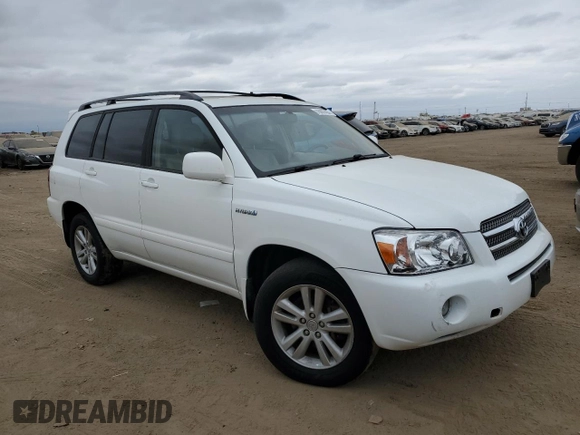 2007 Toyota Highlander Hybrid w/3rd Row with VIN JTEEW21A870035060, listed as a Copart auction lot 76967454 with 188,249 mi miles and Clean Title. Bid and sale history available at carsss.com. Image 4.