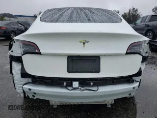2023 Tesla Model 3 with VIN 5YJ3E1EA8PF477857, listed as a Copart auction lot 44958805 with 0 mi miles and Salvage Title. Bid and sale history available at carsss.com. Image 6.