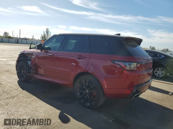 2021 Land Rover Range Rover Sport HST with VIN SALWS2RU6MA758617, listed as a Copart auction lot 48949255 with 58,770 mi miles and Non Repairable. Bid and sale history available at carsss.com. Image 2.